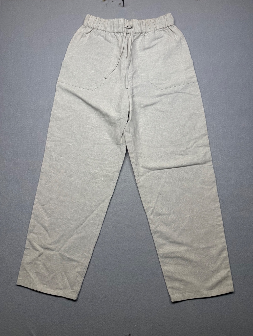 ABLE Linen Pants Women Regular S Cream Casual
